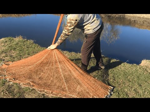 Видео: Самый легкий и быстрый способ заброса Кастинговой сети 2,2 м