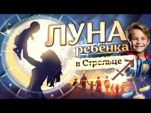 Видео: 🌙 Луна в ♐Стрельце у ребёнка в натальной карте (гороскопе)