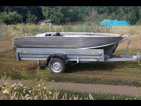 Видео: Лодка Wyatboat 390P и прицеп для её перевозки .