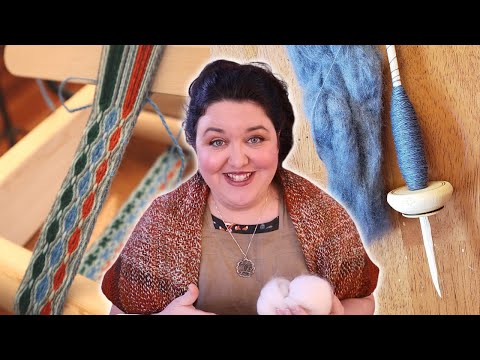 Видео: Дощечное ткачество с пряжей ручного прядения