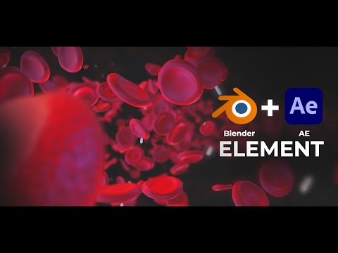 Видео: 3D Анимация клеток Крови : Blender + Element в After Effects