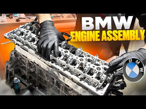 Видео: Сборка ДВС BMW F11 535D (N57S). Без слов