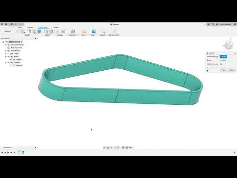 Видео: Fusion 360 Микроурок. Использование листового материала и массива для создания гусеницы танка.