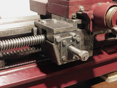 Видео: Самодельный токарный   Жесткая доработка суппорта Зубчатая рейка болгаркой.