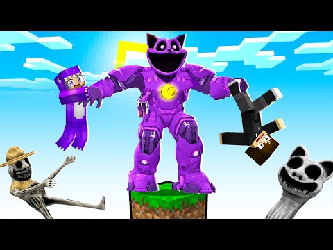 Видео: МАЙНКРАФТ НО НА ОДНОМ БЛОКЕ ТИТАН КЕТНЕП В МАЙНКРАФТЕ! ЕНОТИК TITAN CATNAP MINECRAFT