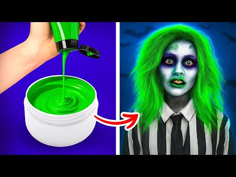 Видео: Хэллоуинское Преображение: От Ужаса до Гламура! 💋💀