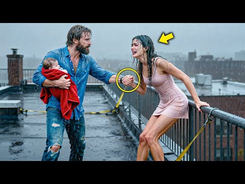 Видео: Одинокий ОТЕЦ остановил ДЕВУШКУ, которая собиралась спрыгнуть с здания... не зная, что она