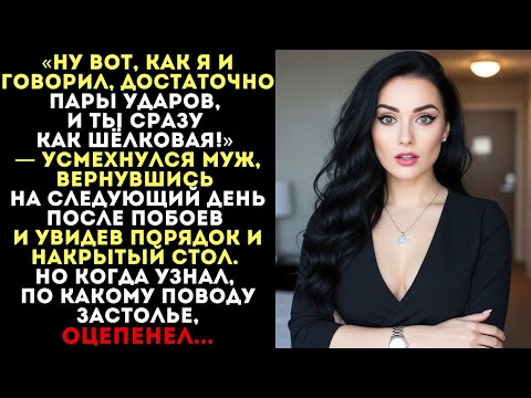 Видео: «Пара ударов, и ты как шёлковая!» — усмехнулся муж. Но через 5 минут он оцепенел...