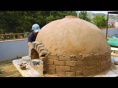 Видео: Мужчина Строит ОГРОМНУЮ КИРПИЧНУЮ ПЕЧЬ НА ДРОВАХ С НУЛЯ | DIY Проект От @imamttae7280