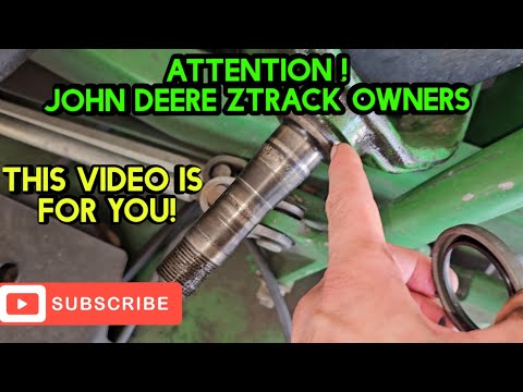 Видео: Замена подшипника вилки самоустанавливающегося колеса John Deere Ztrak. Коммерческая серия 900