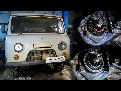 Видео: УАЗ "БУХАНКА" ЗАМЕНА САЛЬНИКА РАЗДАТКИ.