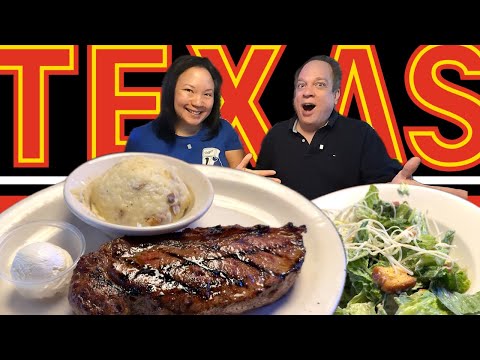Видео: Texas Roadhouse $27 Стейк «Нью-Йорк Стрип»