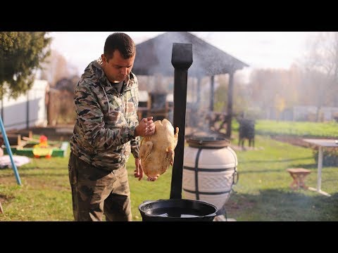 Видео: ЕТ АСУ. БЕШБАРМАК ИЗ УТКИ В КАЗАНЕ НА КОСТРЕ