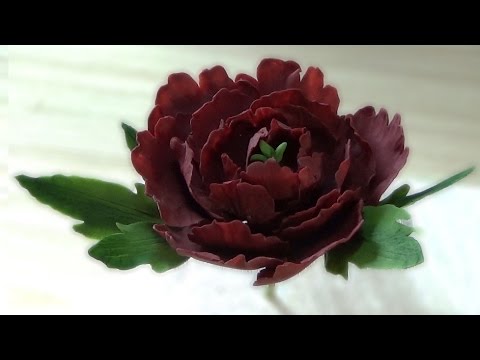 Видео: Пион из Мастики. Сахарные цветы / Peony of Mastic. Sugar flowers - Я - ТОРТодел!