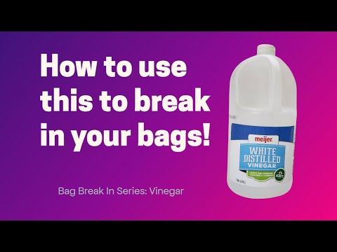 Видео: Как использовать уксус, чтобы размягчить сумки