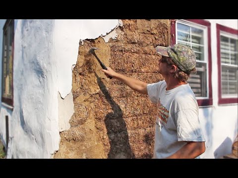 Видео: Известковая штукатурка на соломенной кладке пошла не так, и как я это исправил