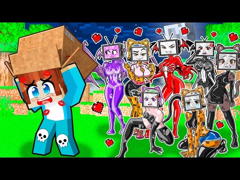 Видео: МЕНЯ ПОЦЕЛОВАЛИ ВСЕ ТВ ВУМЕН В МАЙНКРАФТ! КРАСЯ TV WOMAN MINECRAFT