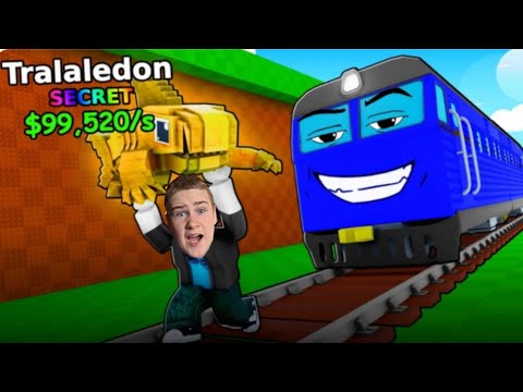 Видео: Поезд погони за Brainrots!(убегаю от поезда ради брейнротов)