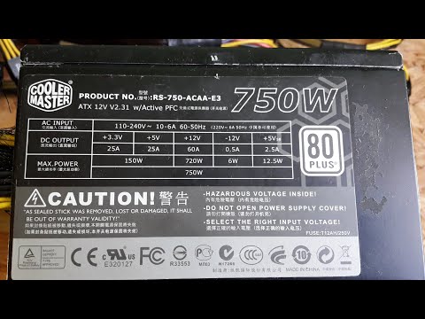 Видео: Долгий Ремонт Блока  Питания Cooler Master 750 Ватт После Массированной  Атаки Тараканов !!! Жесть !