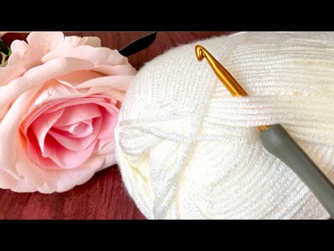 Видео: БЕЗУМНО ПРОСТО, 1 ряд! Этот красивый узор крючком идеально подойдет для одеяла! Легкая вязка крючком