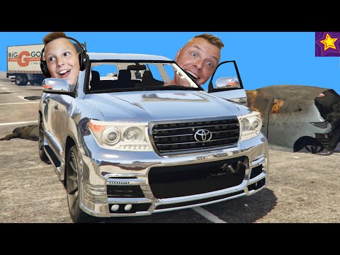 Видео: МАШИНКИ Перекрасили КРУЗАК в Зеркальный Цвет в GTA 5!!! ЕДЕМ Против Полиции в ГТА