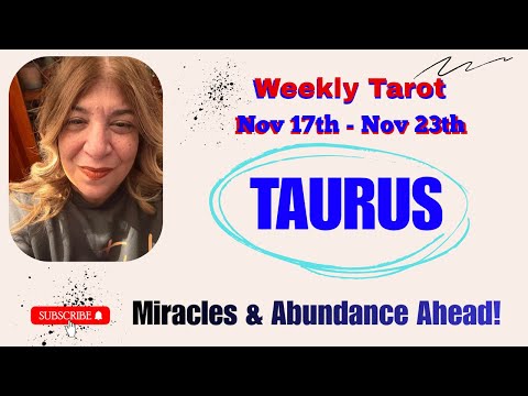 Видео: ТЕЛЕЦ — Чудеса и изобилие ждут! Вселенная благоприятствует | Еженедельное Таро с 17 по 23 ноября