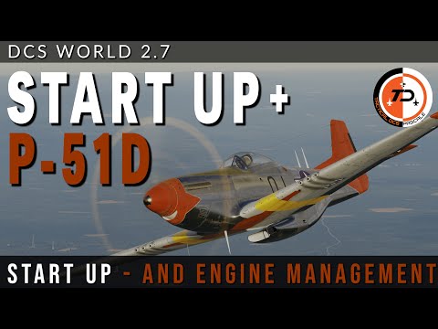 Видео: DCS WORLD 2.7 | Запуск, руление, взлёт и управление двигателем P-51D