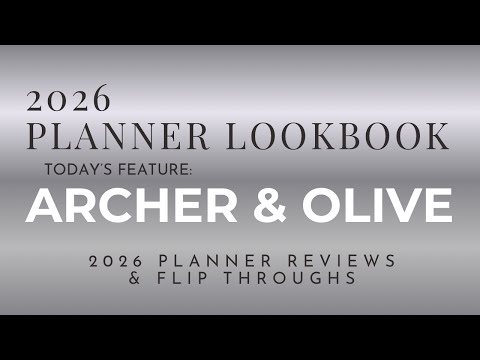 Видео: Обзоры ежедневников 2026 года: ежедневники Archer & Olive с датой
