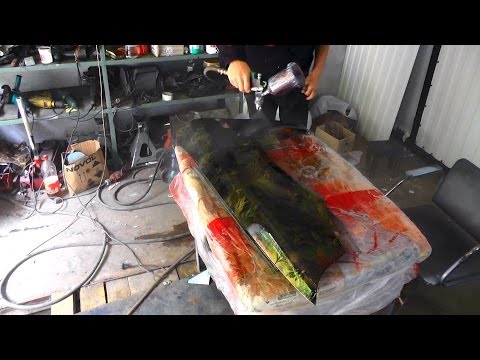 Видео: Красим камуфляж под лак Paint a camouflage under lacquer