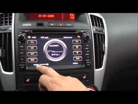 Видео: Штатное головное устройство Kia Ceed redpower 12086