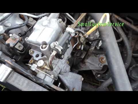 Видео: Регулировка угла впрыска (Момента впрыска) Ауди 80 Б4 1.9 TDI