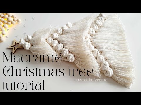 Видео: Мастер-класс по изготовлению новогодней ёлки ​​в технике макраме. Сделай сам: пошаговое руководст...