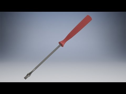 Видео: Моделирование отвертки в AutoCad 3D