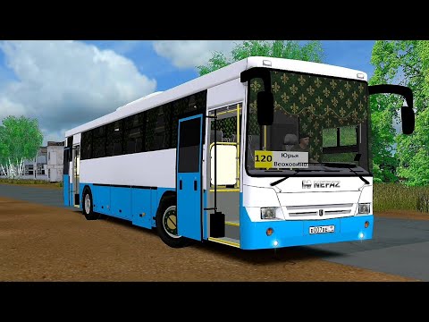 Видео: Omsi 2 Нефаз 5299-17-32, пригородный маршрут на карте Юрья