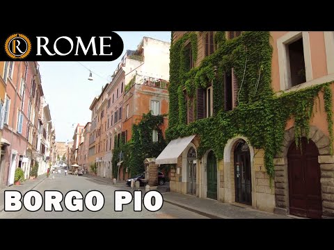 Видео: 🇮🇹 - РИМ 4K ● Борго Пио (раннее утро)