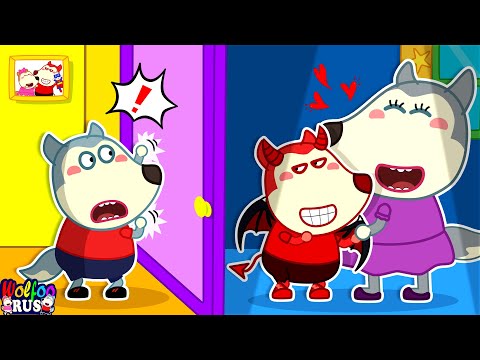 Видео: Нет, нет, мамочка! Демон Вулфу - это нехорошо - Хорошие привычки для детей | Wolfoo Russian