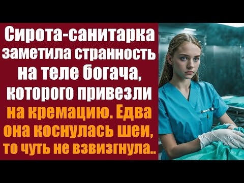 Видео: Сирота-санитарка заметила странность на богаче, которого привезли вчера на кремацию. Едва она..