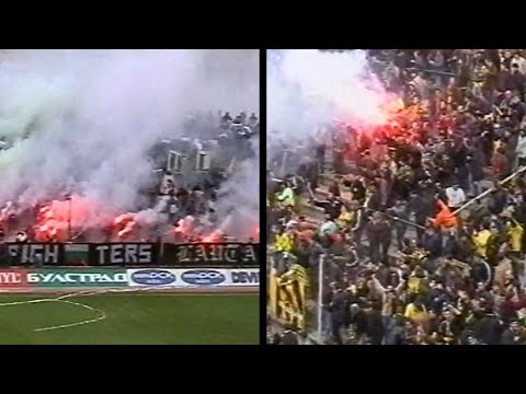 Видео: Ултраспорт след Локомотив - Ботев (10.11.2002г.)