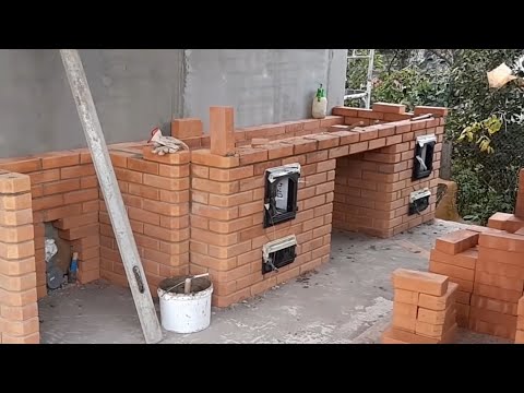 Видео: 48. Уличный комплекс с коптильней горячего и холодного копчения ч.1