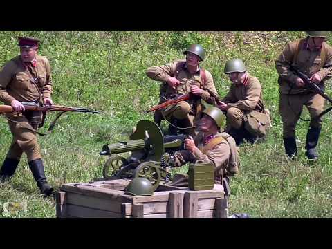 Видео: Легедзине. Реконструкция боя под Легедзине 1941г. Геркон