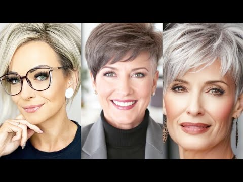 Видео: Стрижка для женщин 50+, 60+ и 70+ — женская стрижка