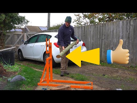 Видео: От брёвен до штабеля дров. Обработка дровяной печи и дров с использованием козлов eSkde.