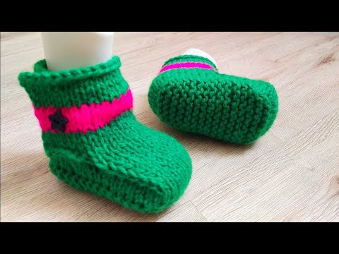 Видео: Детские носки спицами без ШВА НА ПОДОШВЕ 🔥 самый простой вариант