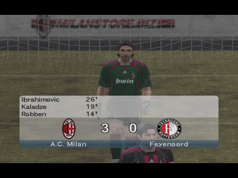 Видео: Мілан — Феєнорд | PES 6 | Майстер Ліга | Сезон 2006