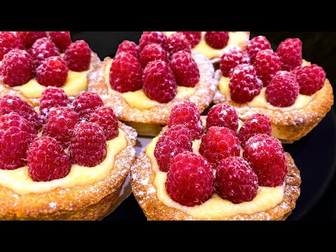 Видео: Ни КРОШКИ НЕ ОСТАНЕТСЯ - Приготовьте ЭТИ ТАРТАЛЕТКИ С МАЛИНОЙ