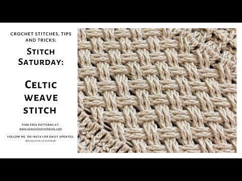 Видео: Красивый узор крючком: узор «Кельтское плетение» [простой урок по вязанию крючком]