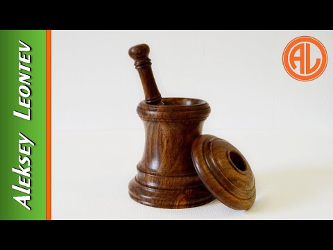 Видео: Ступка и пестик из грецкого ореха №3 / Making a Mortar and Pestle #3