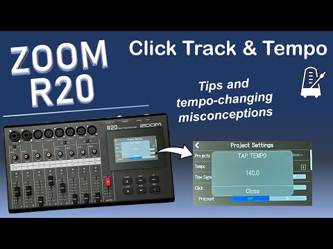 Видео: ZOOM R20 Tempo and Metronome: советы и разъяснение заблуждений о корректировке времени
