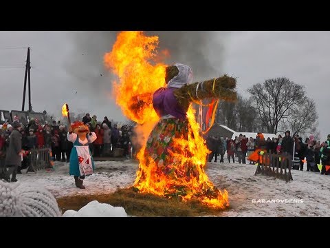 Видео: Блин с припёком-2020. Сожжение чучела Масленицы (Торжок)