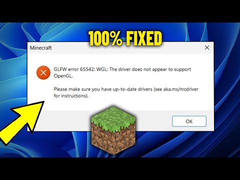 Видео: GLFW error 65542 WGL The driver does not appear to support Opengl - Как решить ошибку Minecraft ✅